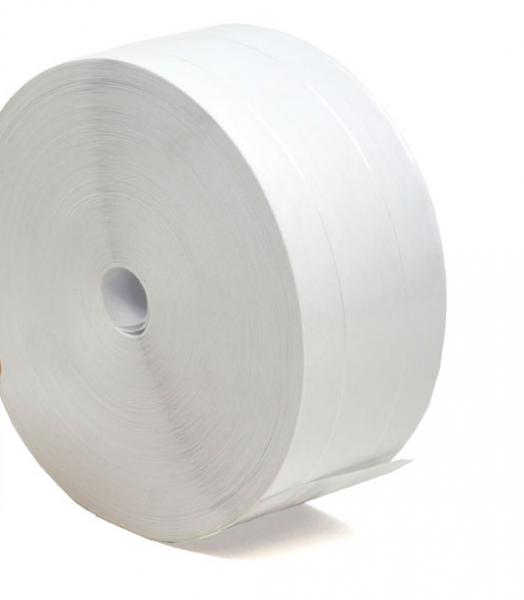Nassklebestreifen 1/75 M weiss 2 Verstärkungsfäden Viskose 80mm x 200m